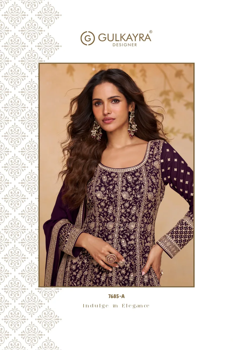 Libaas By Gulkayra Real Georgette Embroidery Gown With Dupatta